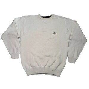 Vintage Y2K Ozark Wilderness‎ Outfitters Cotton Knit Sweater Crest Logo Size M